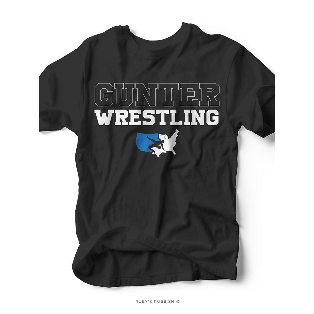 Gunter Wrestling w/ Black Background