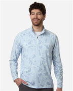 Men's Airweight KC Printed Quarter-Zip Pullover