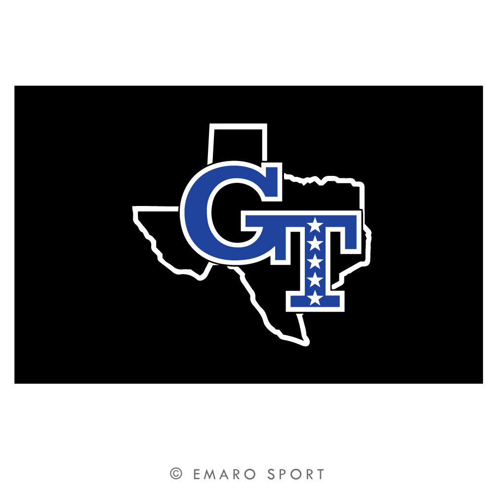 Black GT 5 Star 3' x 5' Flag