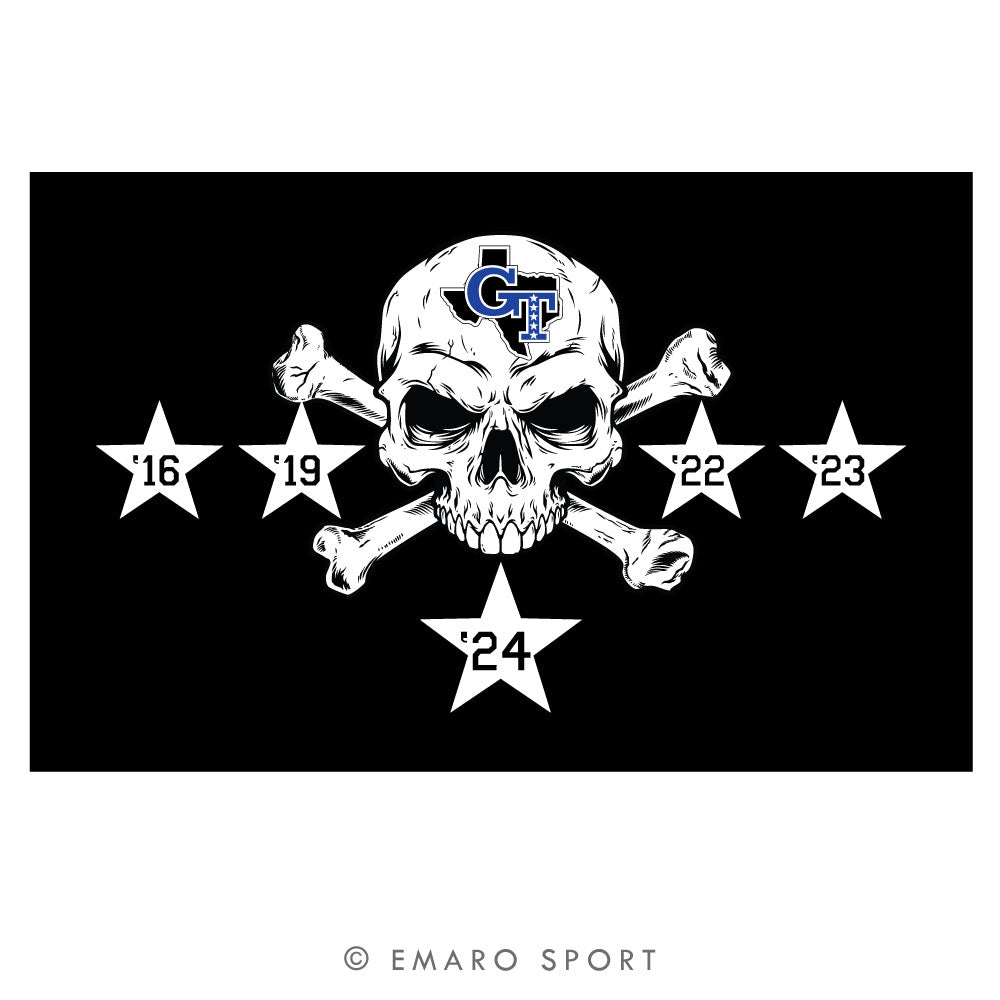 Black Flag Defense GT 5 Star 3' x 5' Flag