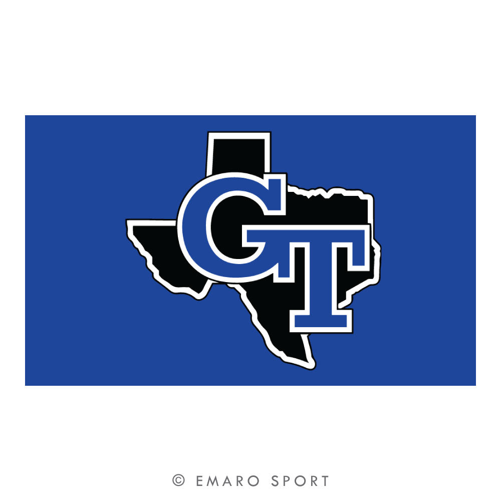 Blue GT Texas 3' x 5' Flag