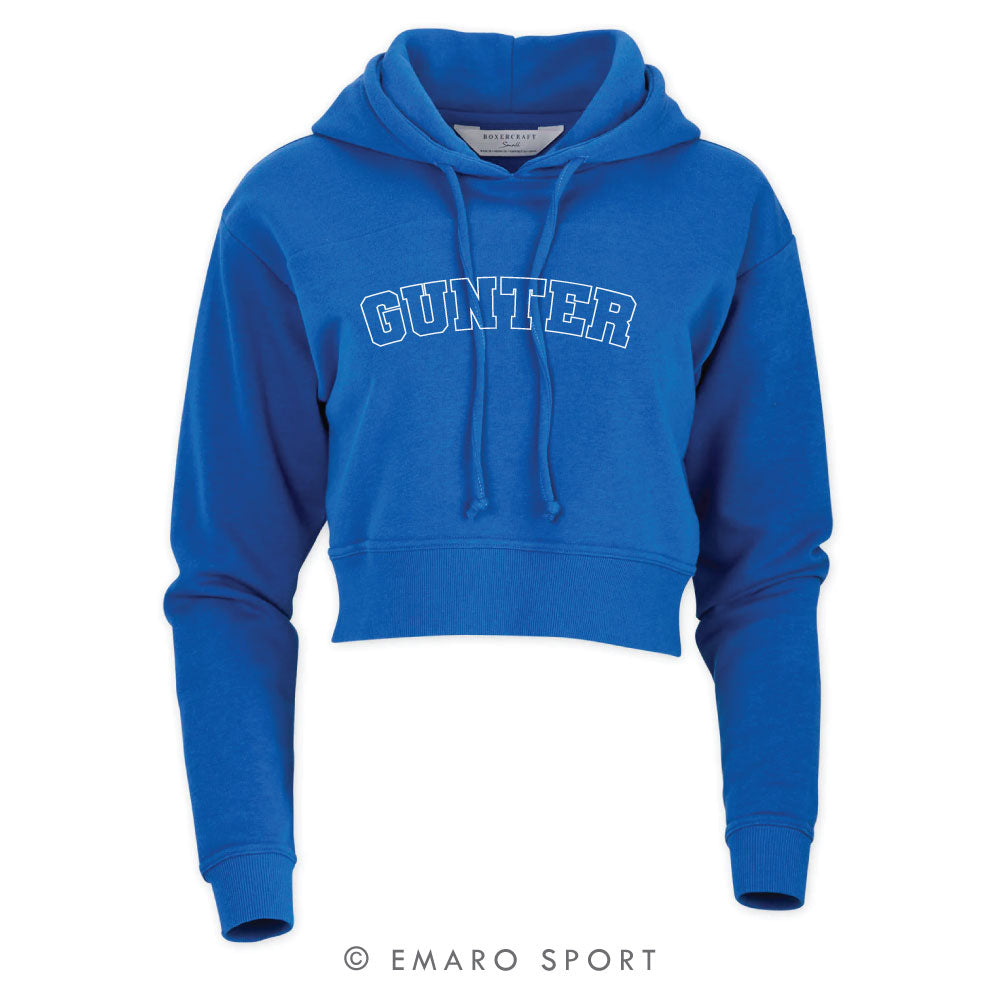 Gunter Arch Cropped Fleece Hoodie