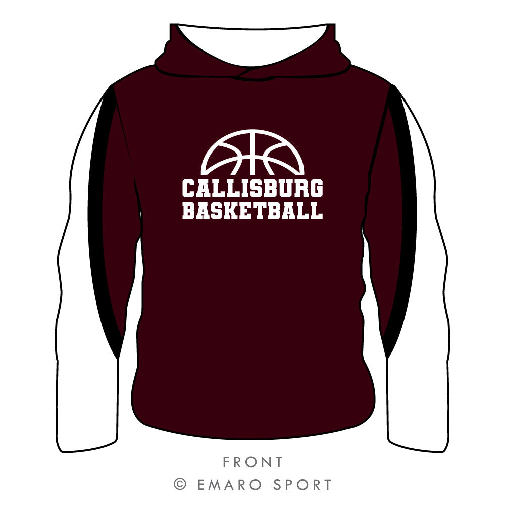 Callisburg Basketball Long Sleeve Hooded Shirt