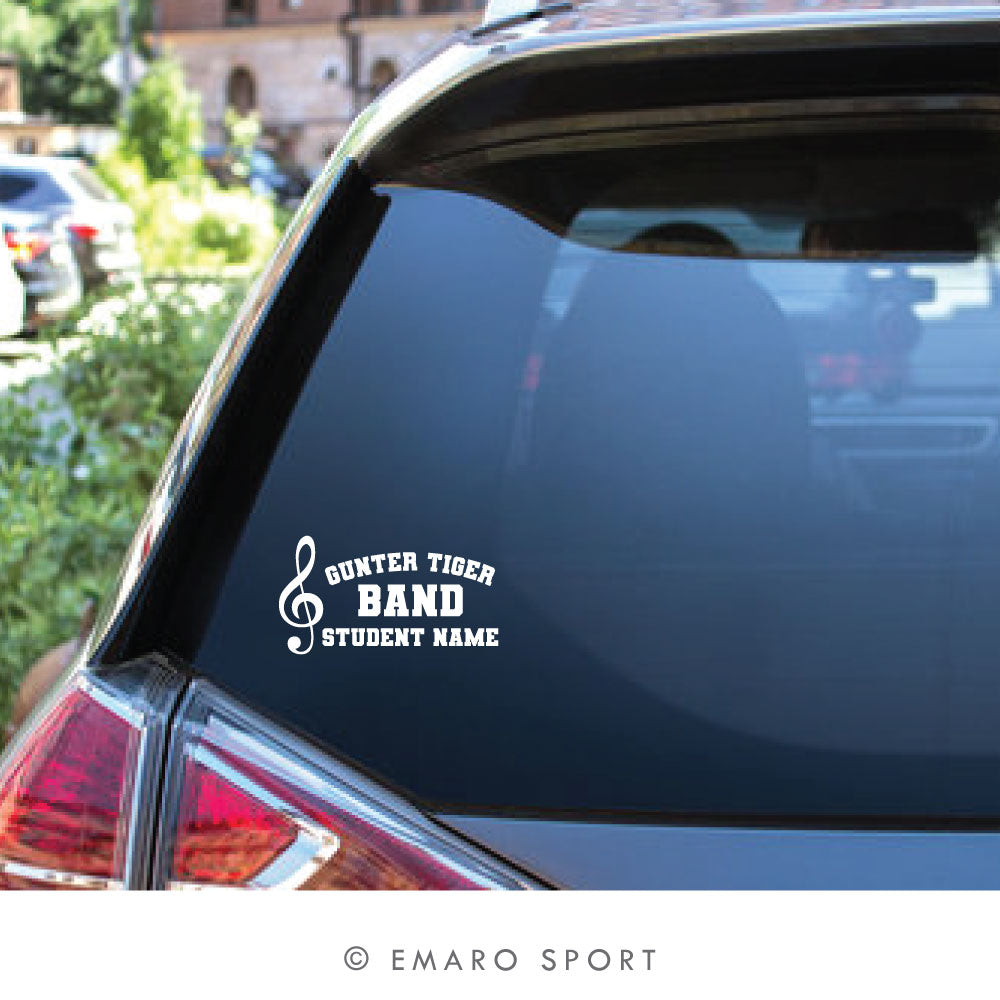 Gunter Tiger Band Decal