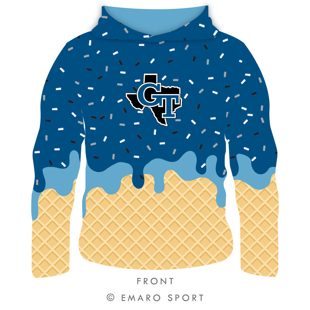 Gunter Drip Long Sleeve Hooded Shirt