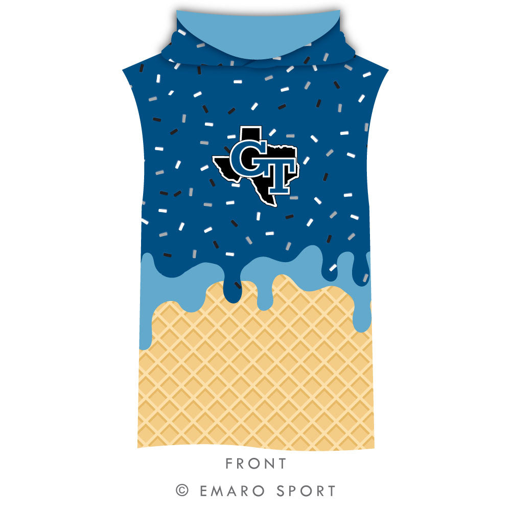 Gunter Drip Sleeveless Hooded Shirt - Performance
