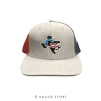 GT Texas & American Flag Trucker Hat
