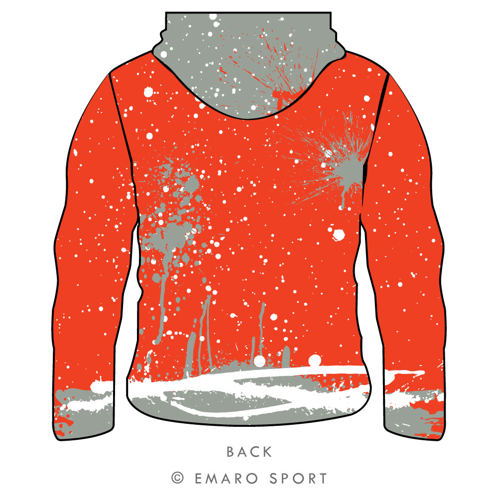 Celina Graffiti Long Sleeve Hooded Shirt