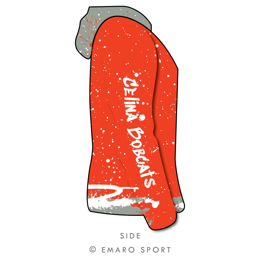 Celina Graffiti Long Sleeve Hooded Shirt