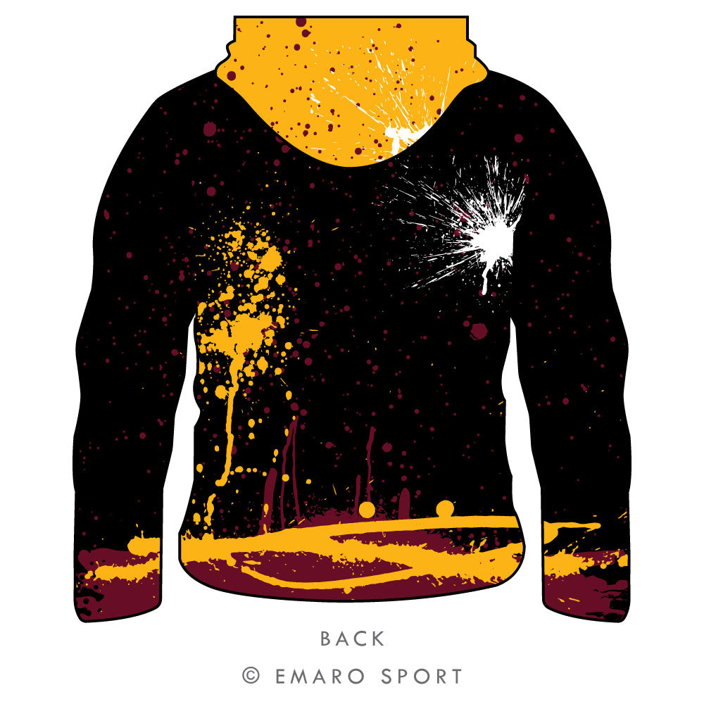 Collinsville Graffiti Long Sleeve Hooded Shirt