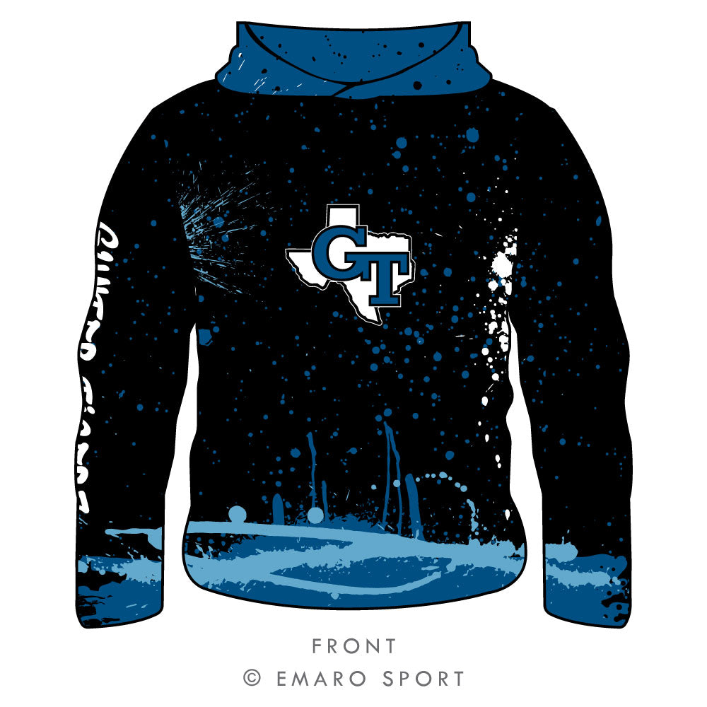 Gunter Graffiti Long Sleeve Hooded Shirt