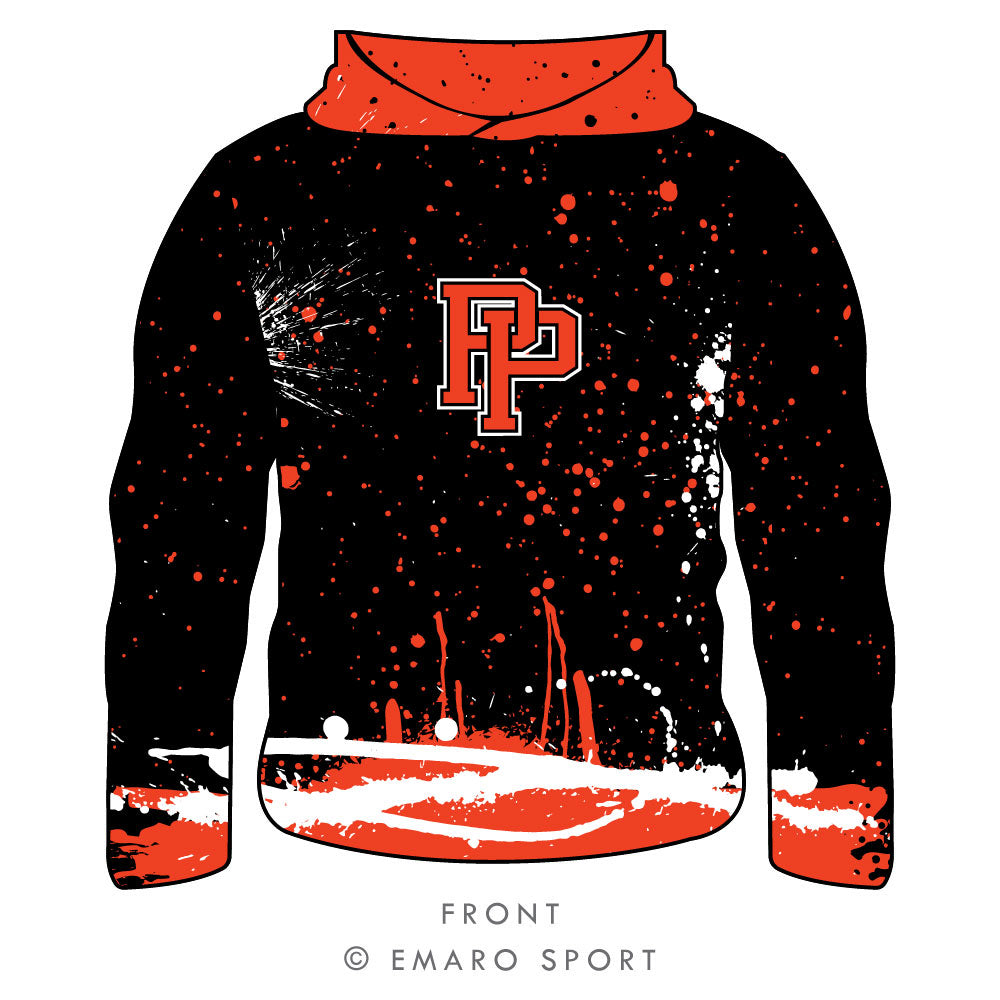 Pilot Point Graffiti Long Sleeve Hooded Shirt