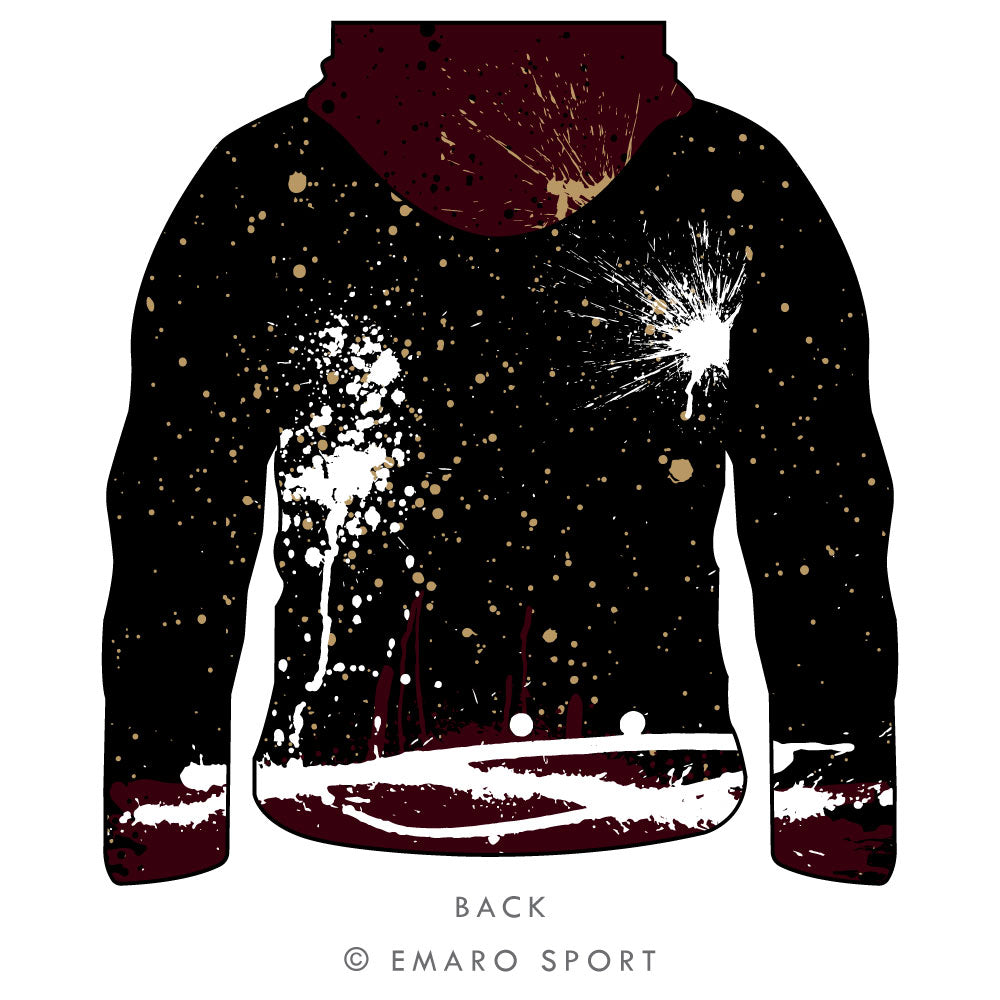 Whitesboro Graffiti Long Sleeve Hooded Shirt