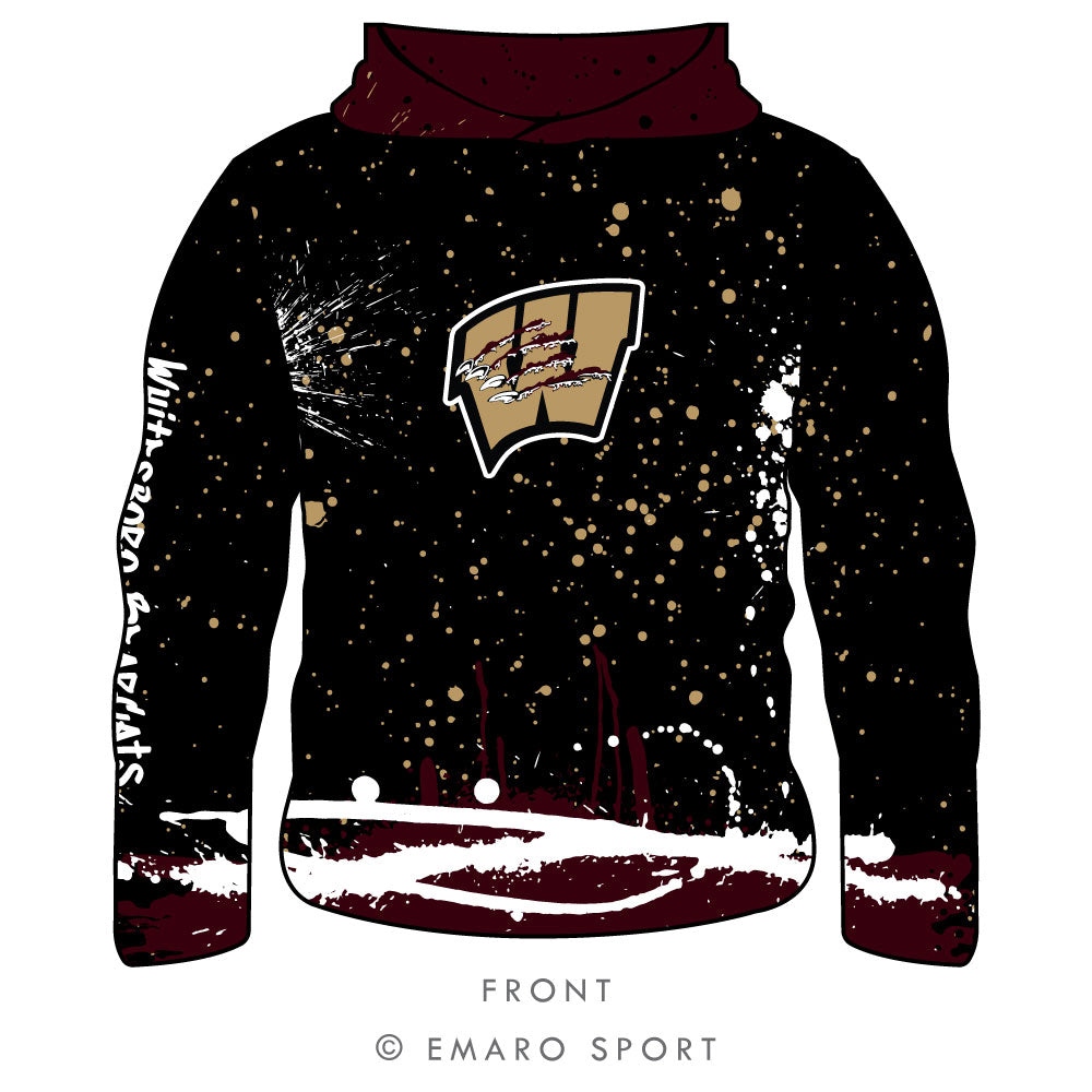 Whitesboro Graffiti Long Sleeve Hooded Shirt