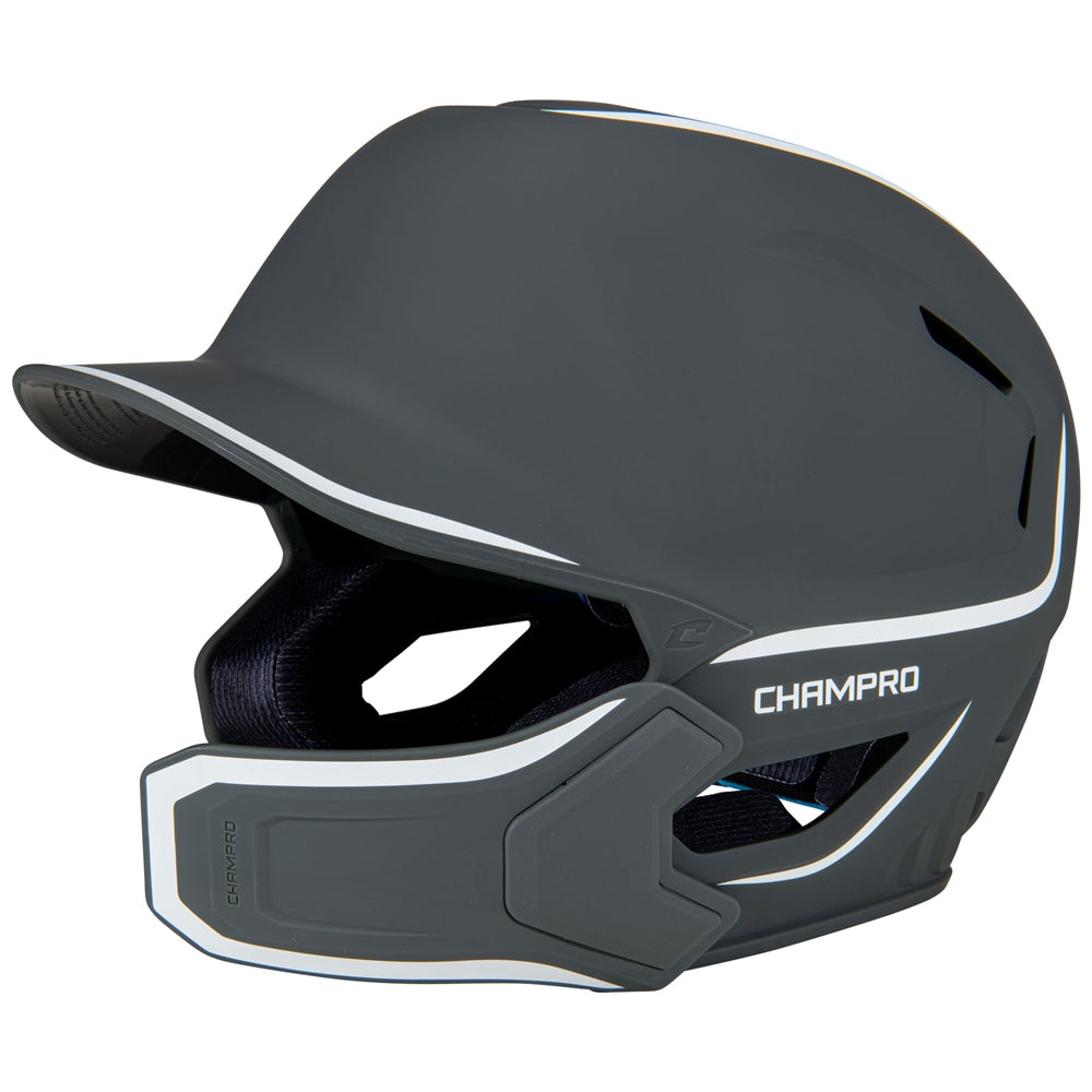 HXE Matte Batting Helmet w/ Jaw Guard