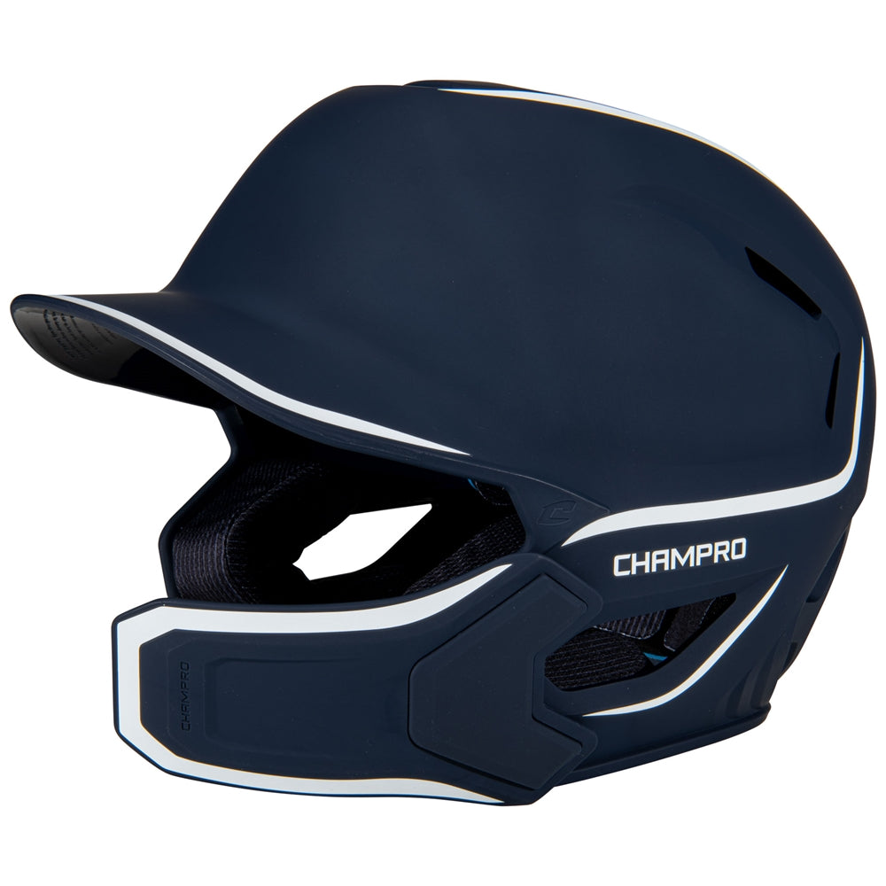 HXE Matte Batting Helmet w/ Jaw Guard