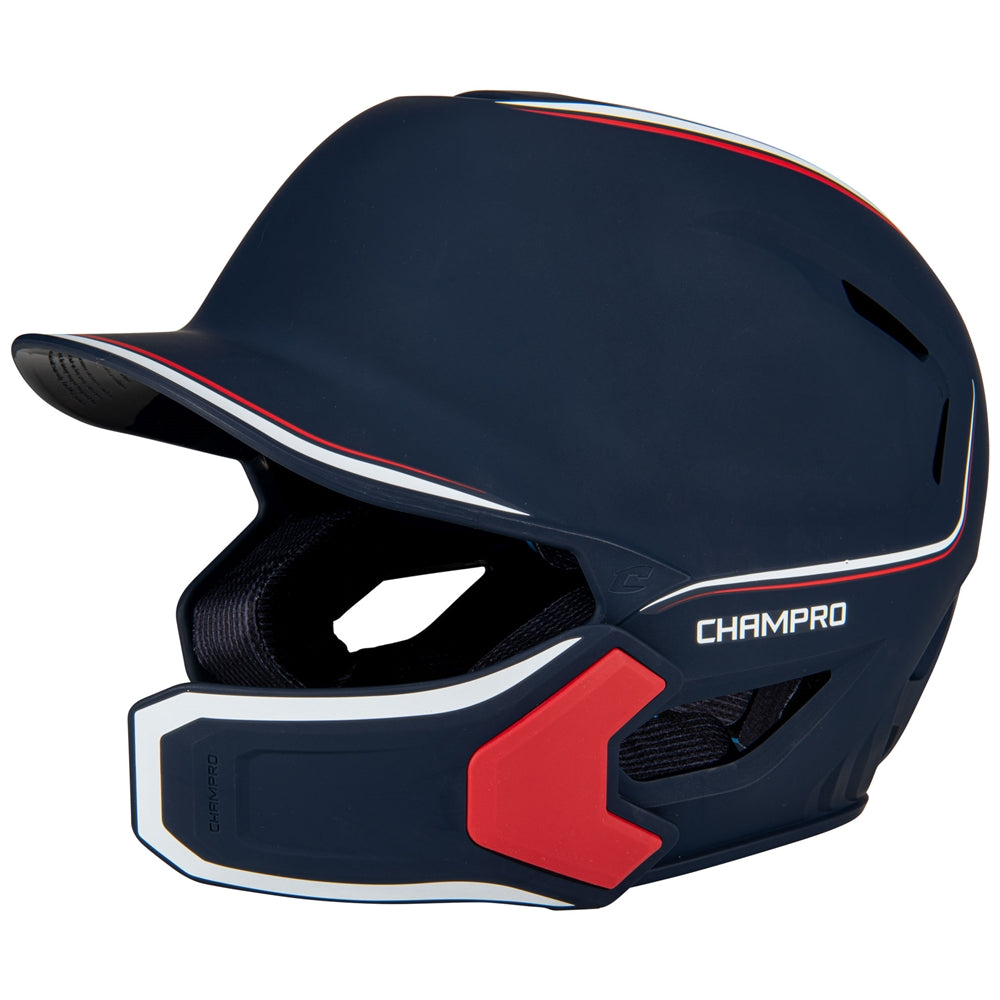 HXE Matte Batting Helmet w/ Jaw Guard