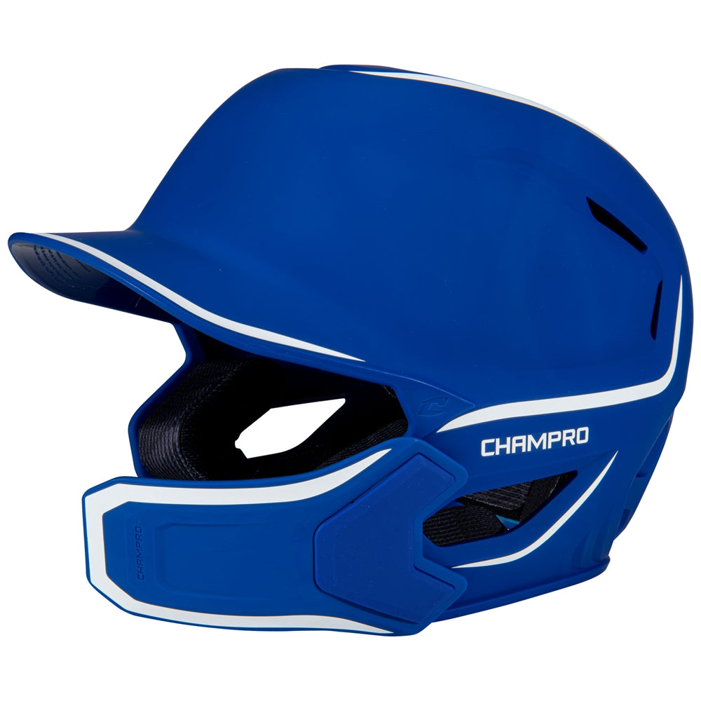 HXE Matte Batting Helmet w/ Jaw Guard