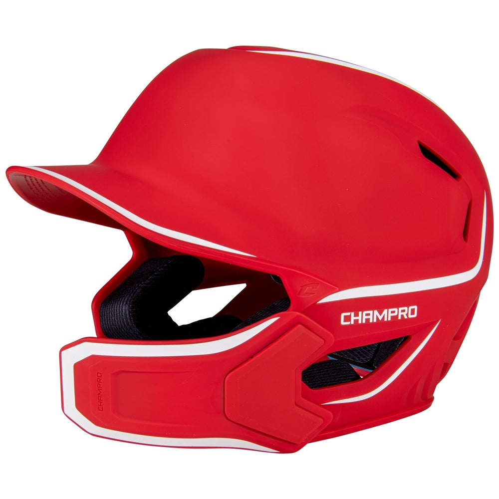 HXE Matte Batting Helmet w/ Jaw Guard