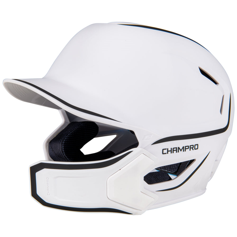HXE Matte Batting Helmet w/ Jaw Guard