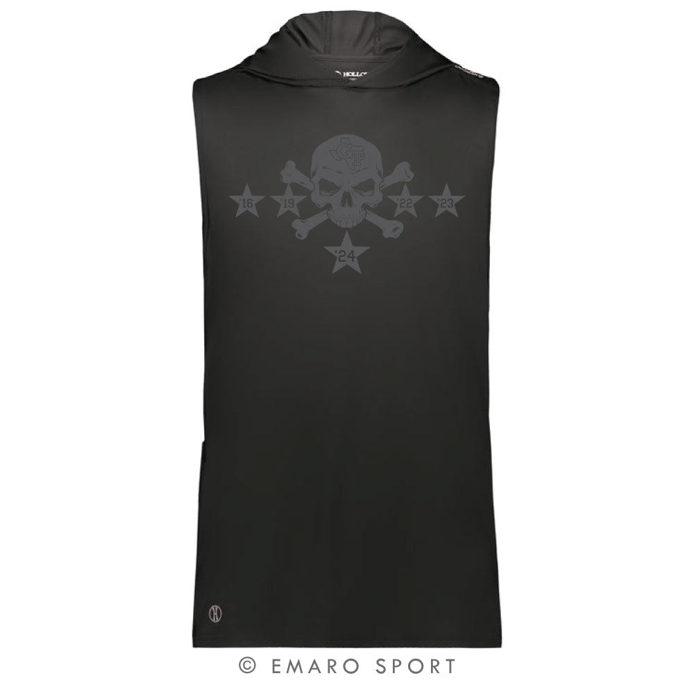 Black Flag Defense Sleeveless Hoodie
