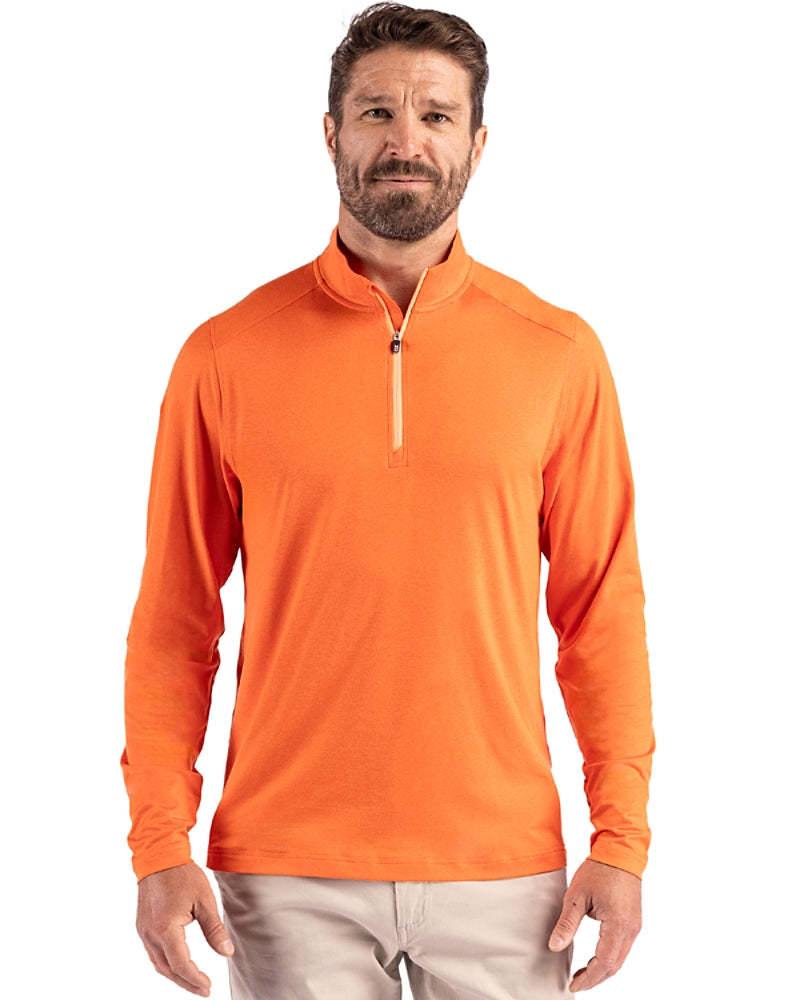 Cutter & Buck Coastline Recycled Double Peached Men's Quarter Zip Pullover