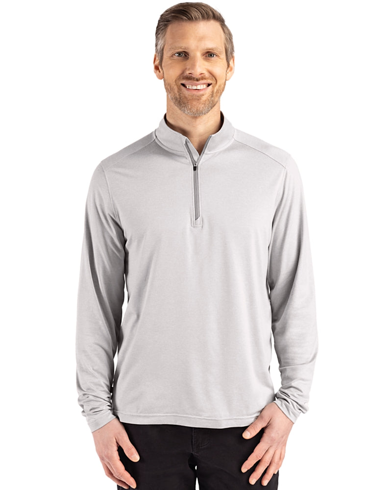 Cutter & Buck Coastline Recycled Double Peached Men's Quarter Zip Pullover