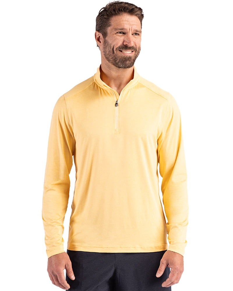 Cutter & Buck Coastline Recycled Double Peached Men's Quarter Zip Pullover