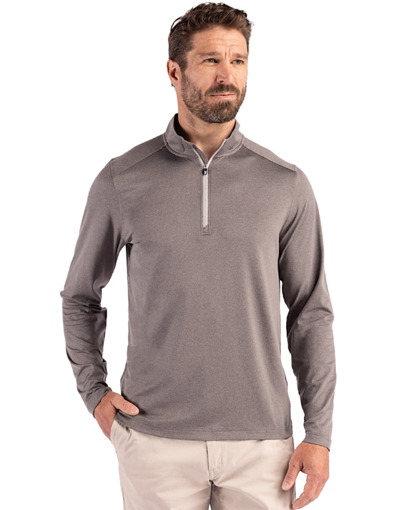 Cutter & Buck Coastline Recycled Double Peached Men's Quarter Zip Pullover