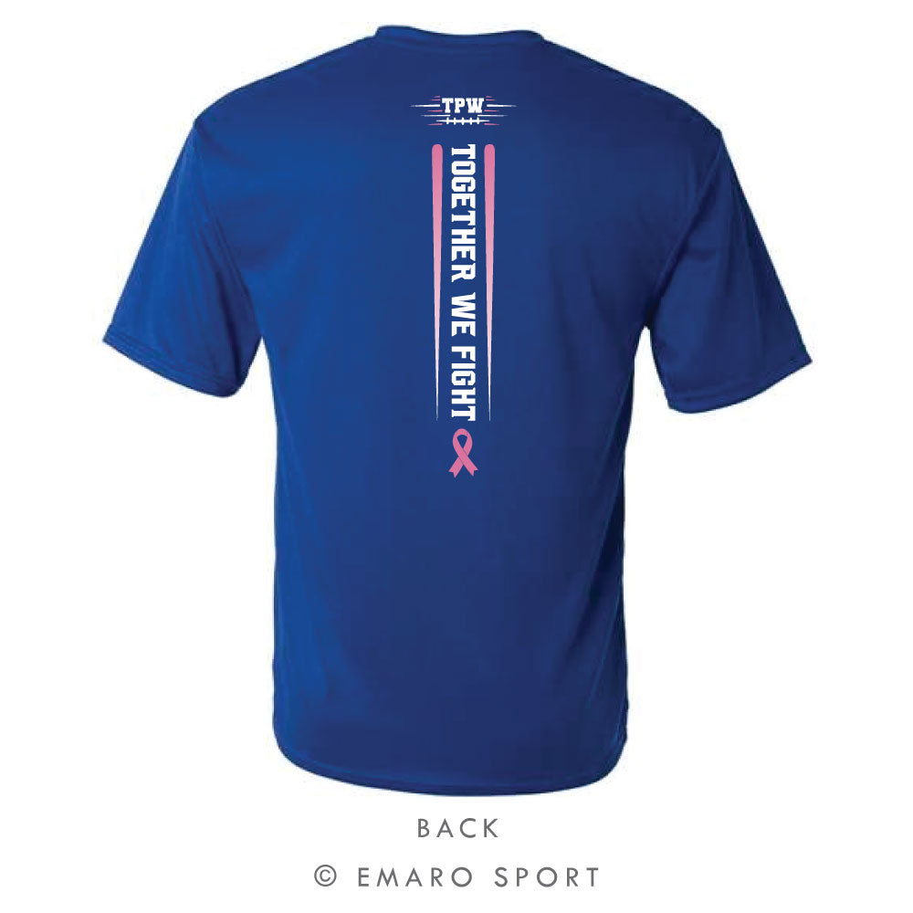 Pink Out Gunter Tigers Performance T-Shirt - Royal