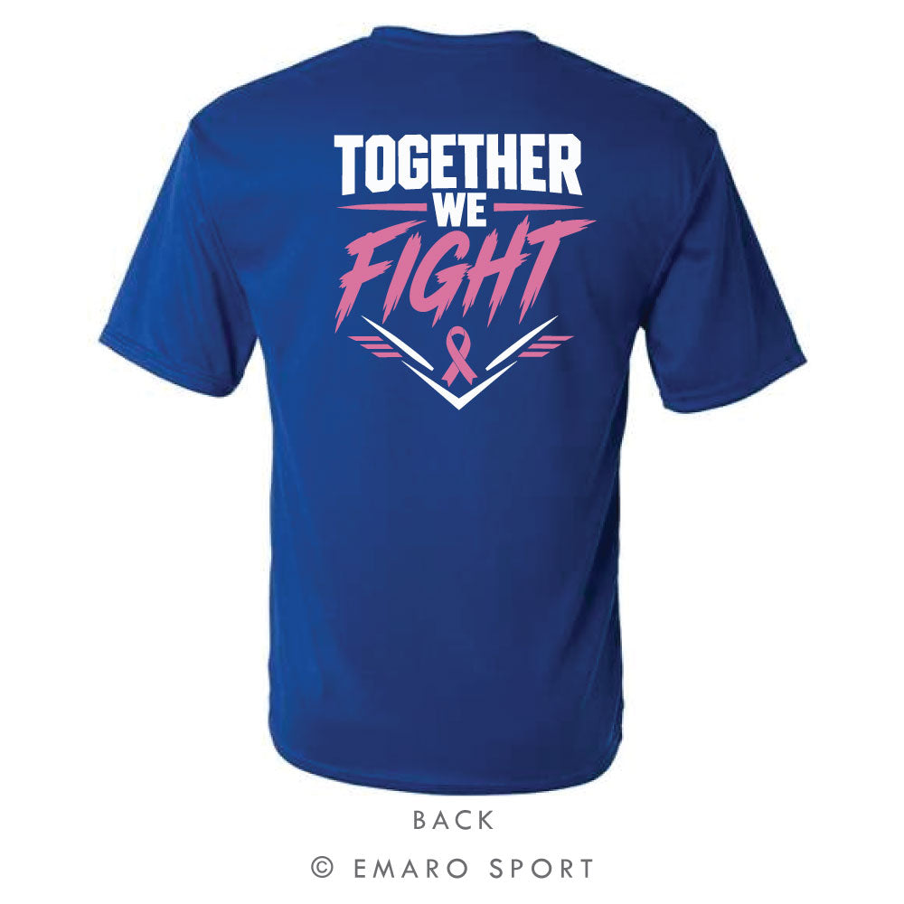 Pink Out Gunter Football Performance T-Shirt - Royal
