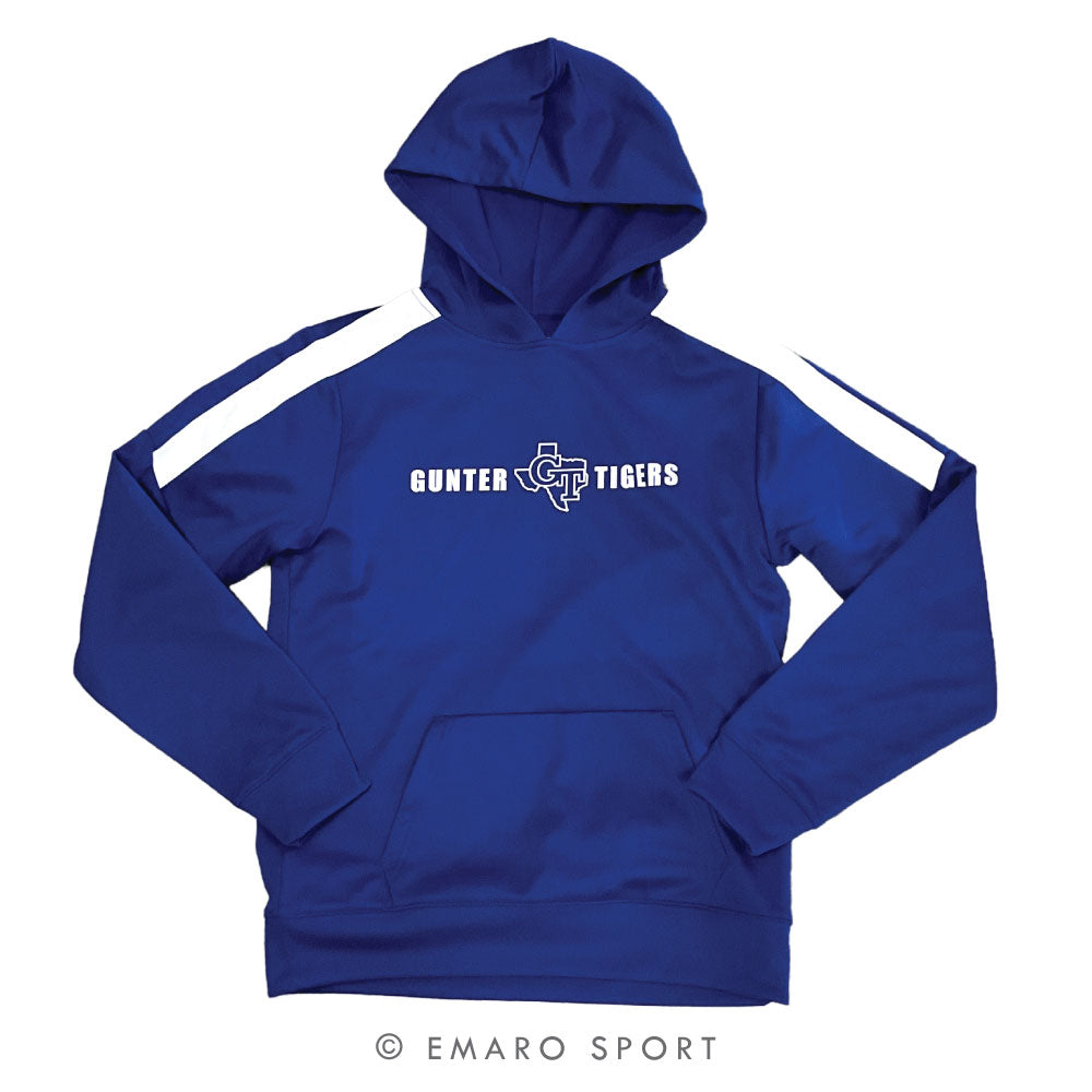 Gunter Tiger Fleece Hoodie - Royal Blue