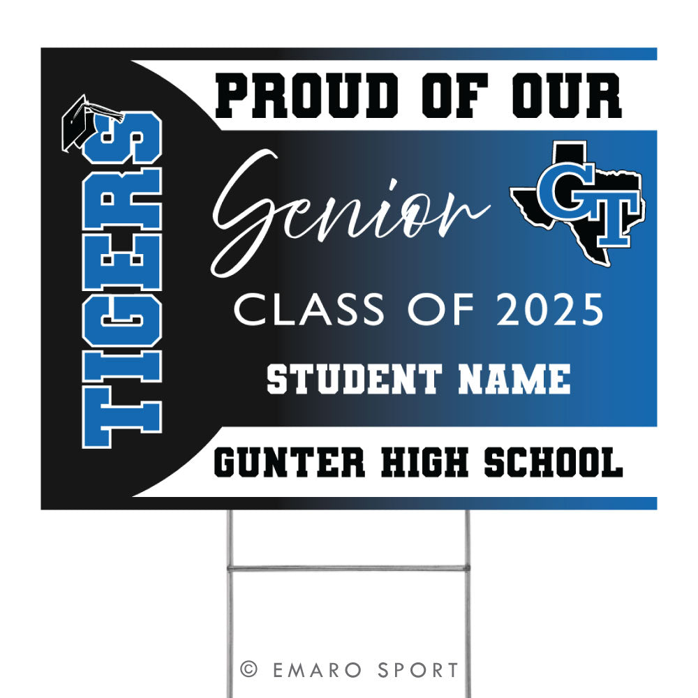 Gunter Tigers Senior Yard Sign – EMARO Sport